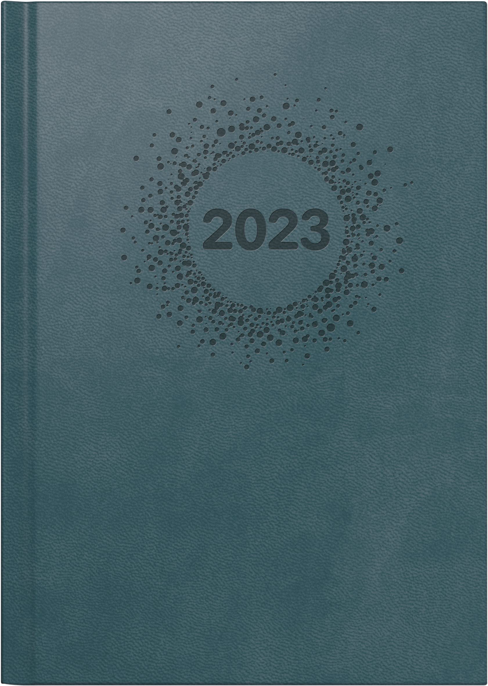 rido/idé Futura 2 2023 Weekly Calendar "Ornament" Model Sheet Size 14.8 x 20.8 cm Petrol Blue