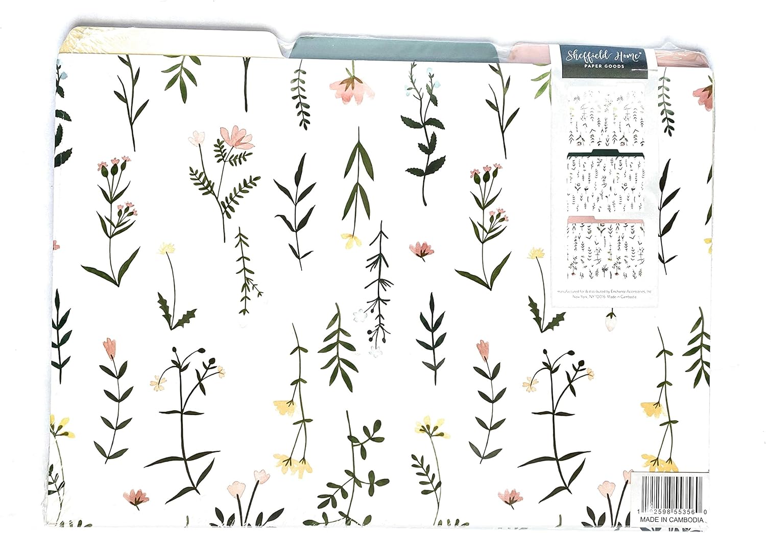 Sheffield Home File Folders Triangles Cubes Stripes (9 ct)