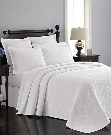 Martha Stewart Collection Burg Matelasse Voll Tagesdecke