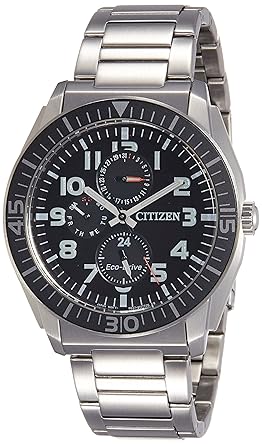 Citizen Eco-Drive Analog Black Dial Mens Watch BM7130-58E