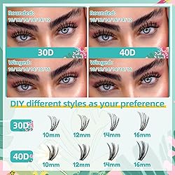 Lash Extension Kit 144Pcs,DIY Individual Lashes