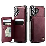 Vinich for iPhone 16 6.1" Wallet Case with Card
