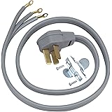 GE WX09X10010 Genuine OEM Power Cord (Grey) for GE Range/Stove/Ovens