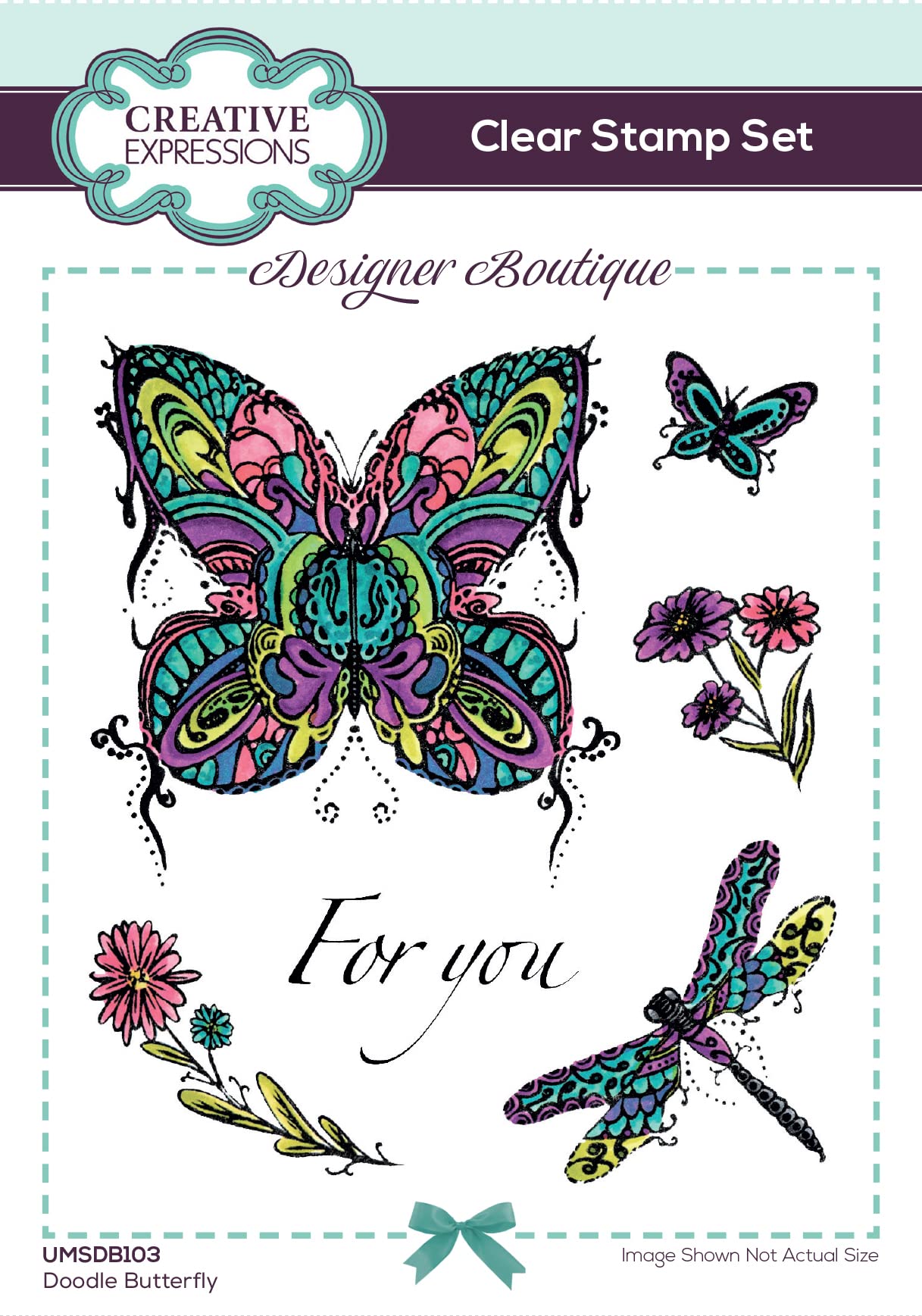 Designer Boutique - Doodle Butterfly - Clear Stamp Set