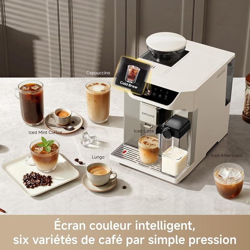 Ecceluxe Master Machine à expresso automatique, Cold Brew 1 Touche