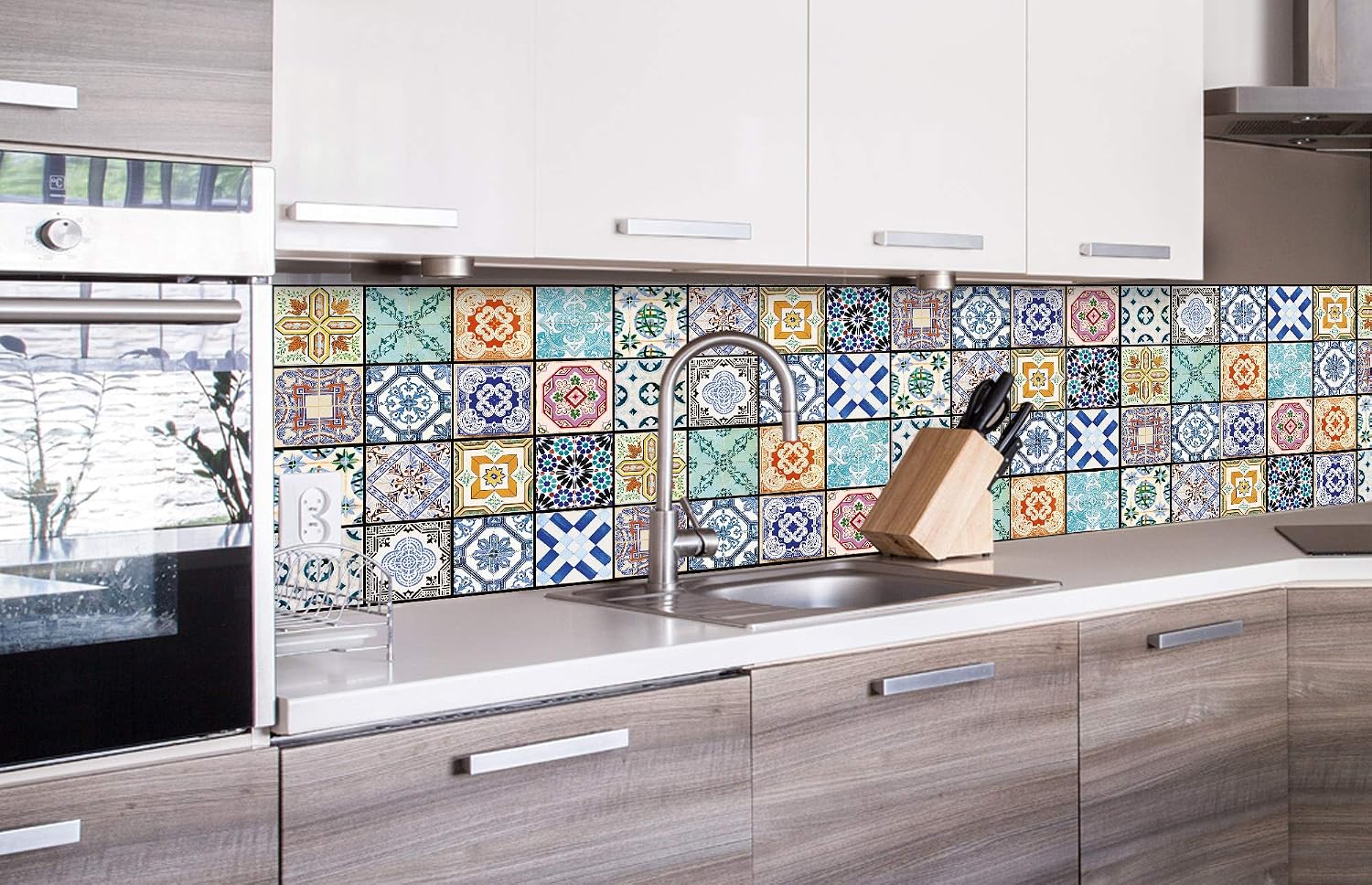 Sticker crédence - cuisine VILLE FUTURISTIC 180 x 60 cm | Mur Arrière
