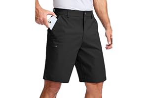 Pudolla Men's Casual Shorts 7/9 Inch Golf Shorts Stretch Dress Work Shorts for Men with 4 Pockets Quick Dry Lightweight