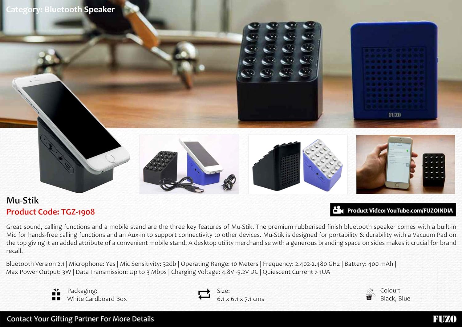 fuzo bluetooth speaker price