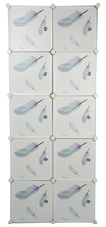 Haneez Wardrobe Organizer For Clothes I 10 Cubes Storage Rack I