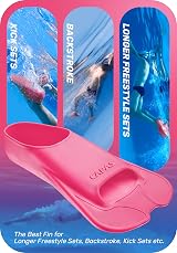 CAPAS Swim Training Fins Silicone Short Blade Floating Flippers Kids Adults view 5
