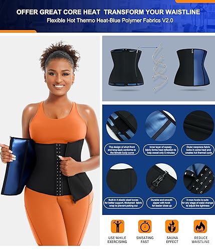 TrainingGirl Waist Trainer for Women Lower Belly Waist Trimmer