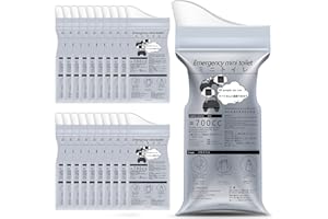 Moodooy Emergency Portable Urine Bag, 20 pcs Travel Urinal Bag, Disposable Urine Bag Used for Emergency Situations for Traffic Jams, Vomiting, Camping. Unisex Urinal Bag
