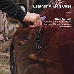 KORDIZ Leather Holder Compatible with Airtag