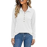 TASAMO Women's Sweatshirt Casual Long Sleeve Button Henley Neck Pullover Tunic Tops Fashion 2025 Fall Winter Outfits