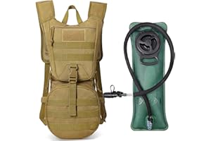 G4Free Military Hydration Pack Backpacks with 3L Upgraded Bladder for Hiking, Biking, Running, Walking and Climbing