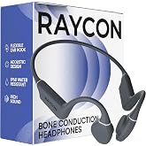 Raycon Bone Conduction Headphones - Open Ear Running Headphones &amp; Bluetooth Earbuds, Sweat &amp; Water-Resistant with Mic (Gray)