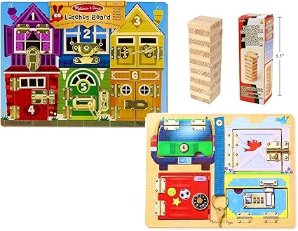 melissa and doug lock and latch board combination