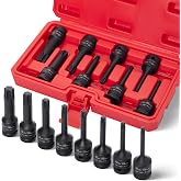 RIZOM 15-teiliges Torx Bit-Socket Set – T10 Bis T60, Extra Lang, Mit Adaptern & Aufbewahrungsbox