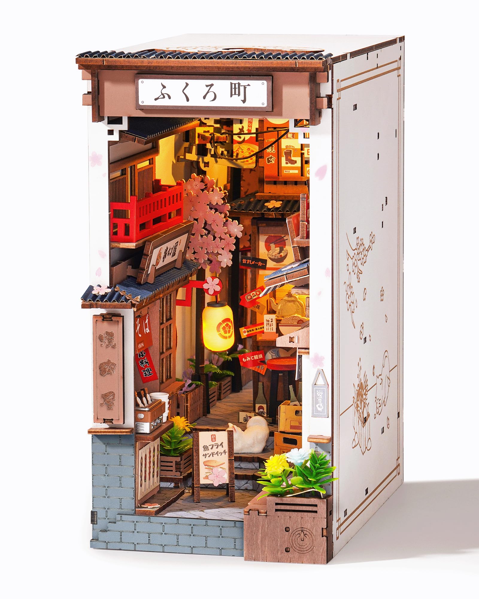 Photo 1 of ***FACTORY SEALED*** Rolife Book Nook Kit Sakura Wine Alley, 3D Wooden Puzzle Booknook for Bookshelf Decor, Japanese-Inspired Sakura Theme Creative DIY Miniature Dollhouse Kit, Crafts Gifts for Adults, Teens & Book Lovers