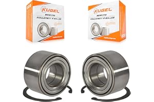 Kugel Front Wheel Bearing Pair Replacement For Nissan Kicks Micra Versa Note Fiat 500 500X - Left Right Side (Driver Passenge