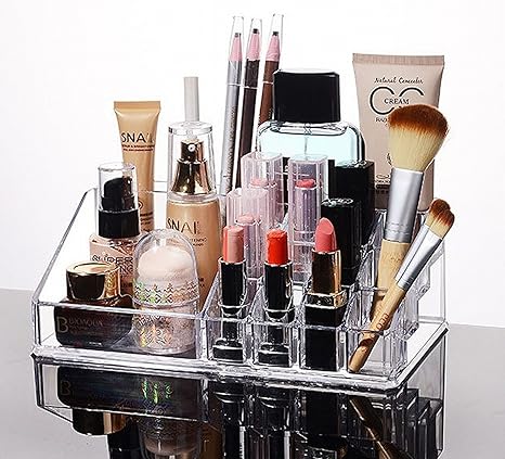 Amazon Mmoq 収納スタンド Vape アクセサリー Mod アトマイザー リキッド コスメ 化粧品 口紅 アクリルスタンド アクリルケース アクリルボックス 透明 22cm X 12 5cm X 3 2cm 8cm オリジナルステッカー 収納用品 オンライン通販