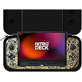 CRKD Nitro Deck+ Handheld Pro Controller for Nintendo Switch & OLED Model - TV Dockable - Programmable Sidekicks & Back Buttons - TruCollection System (Rocket League Gold Collection)