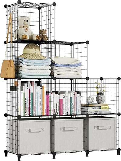 HOMIDEC 9 Cube Storage Unit DIY Wardrobe Cabinet Bookshelf Organizer