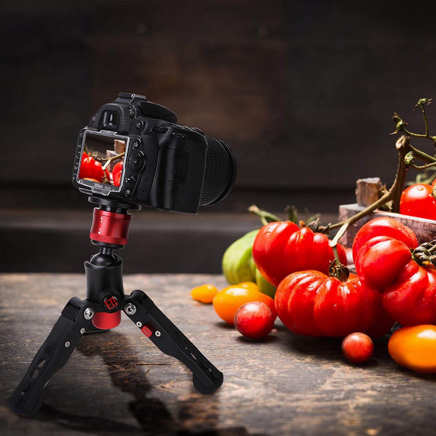 IFOOTAGE Tabletop Tripod, Portable Desktop Mini Tripod Stand with 3/8 and 1/4 inches Quick Release Plate, Max Load 17.6 lbs for DSLR Camera, Video Camcorder, Mobile Phone and Action Cameras : Camera & Photo