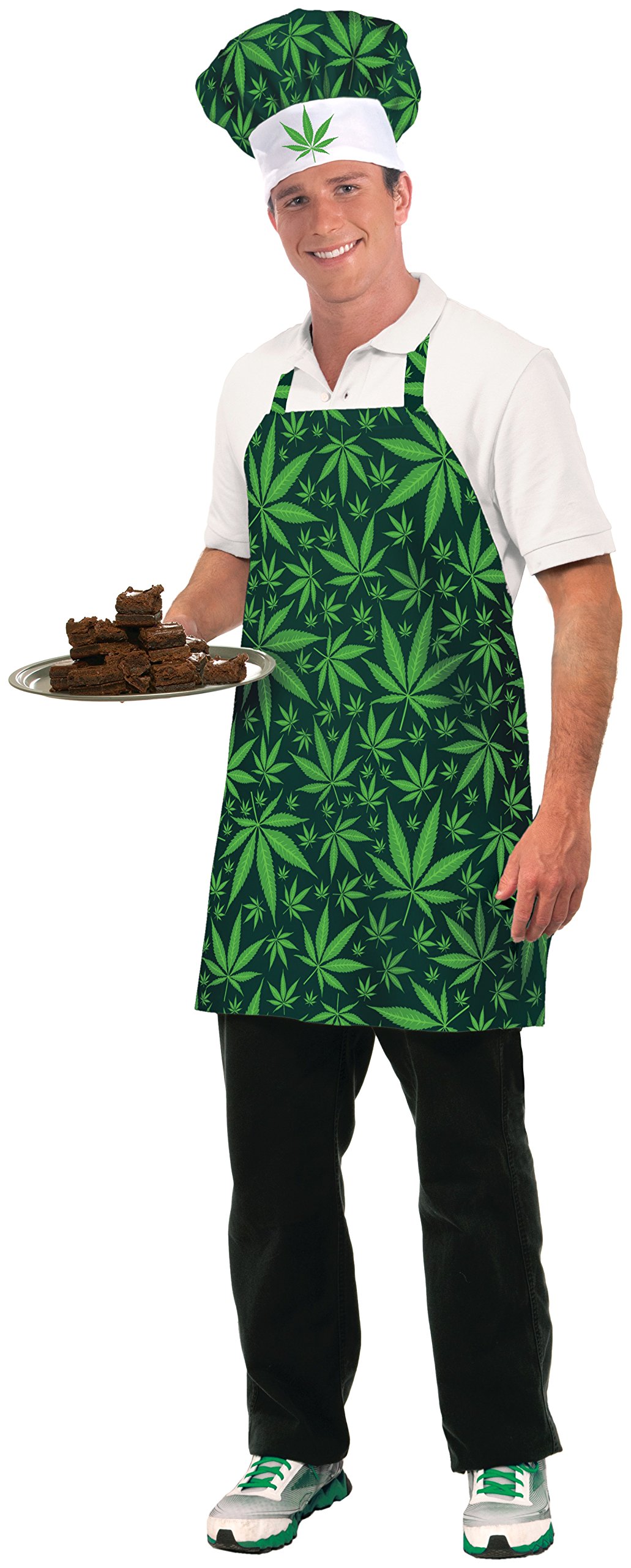 Photo 1 of Forum Novelties Adult Cannabis Costume Hat and Apron