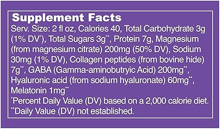 Amazon.com: Vital Proteins Collagen Wellness Shot - Sleep, 12 Pack - GABA, Magnesium, and Melatonin: Health & Personal Care