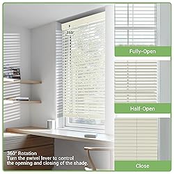 Boolegon Aluminum Mini Blinds Cordless Venetian