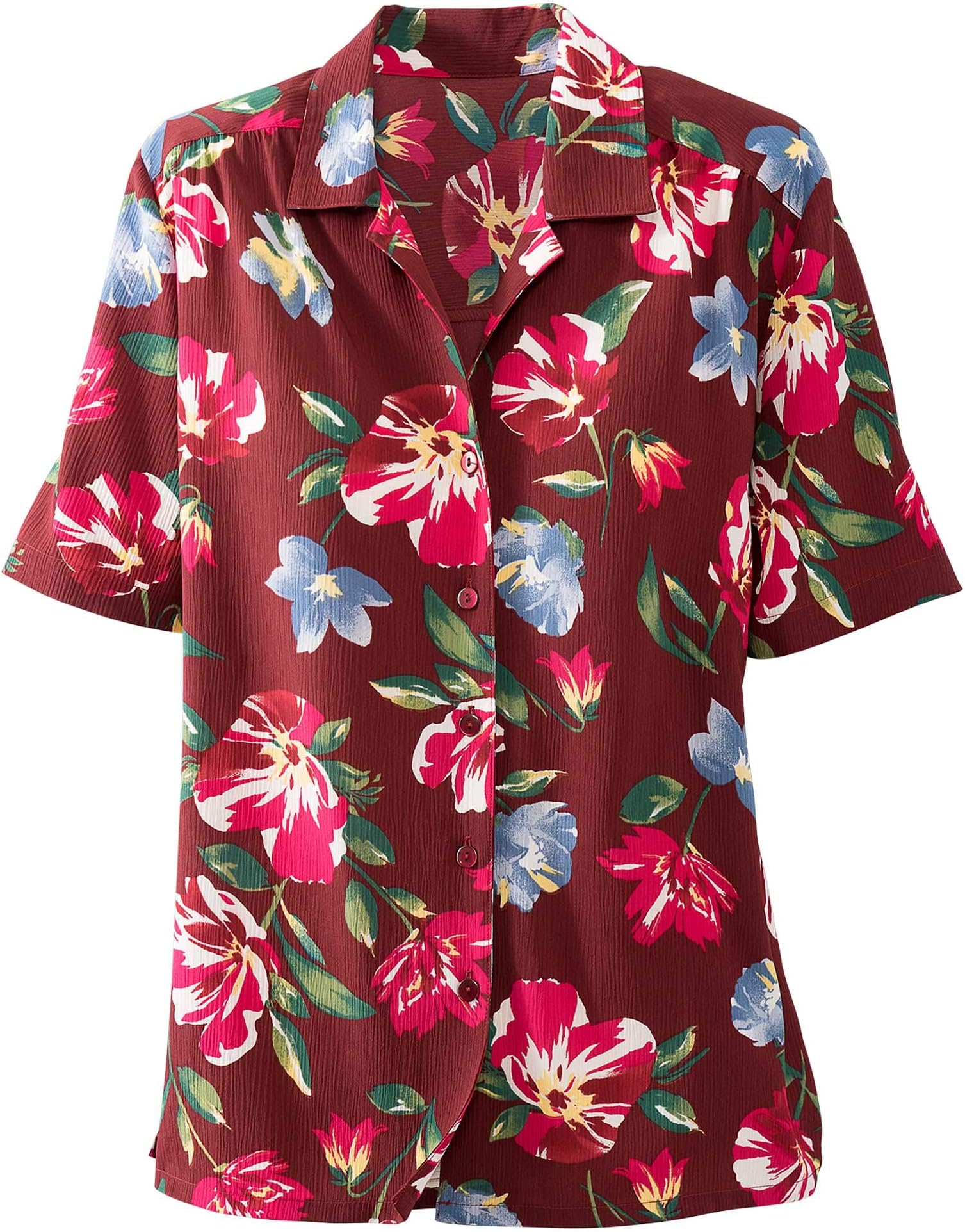 Donnkenny Printed Camp Shirt