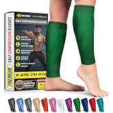 BLITZU Calf Compression Sleeves, Footless Compression Socks for Men &amp; Women | Leg Support Brace, Shin Splint Pain Relief, Reduce Varicose Vein Swelling, Muscle Recovery, Running, Nursing, Fitness, Travel
