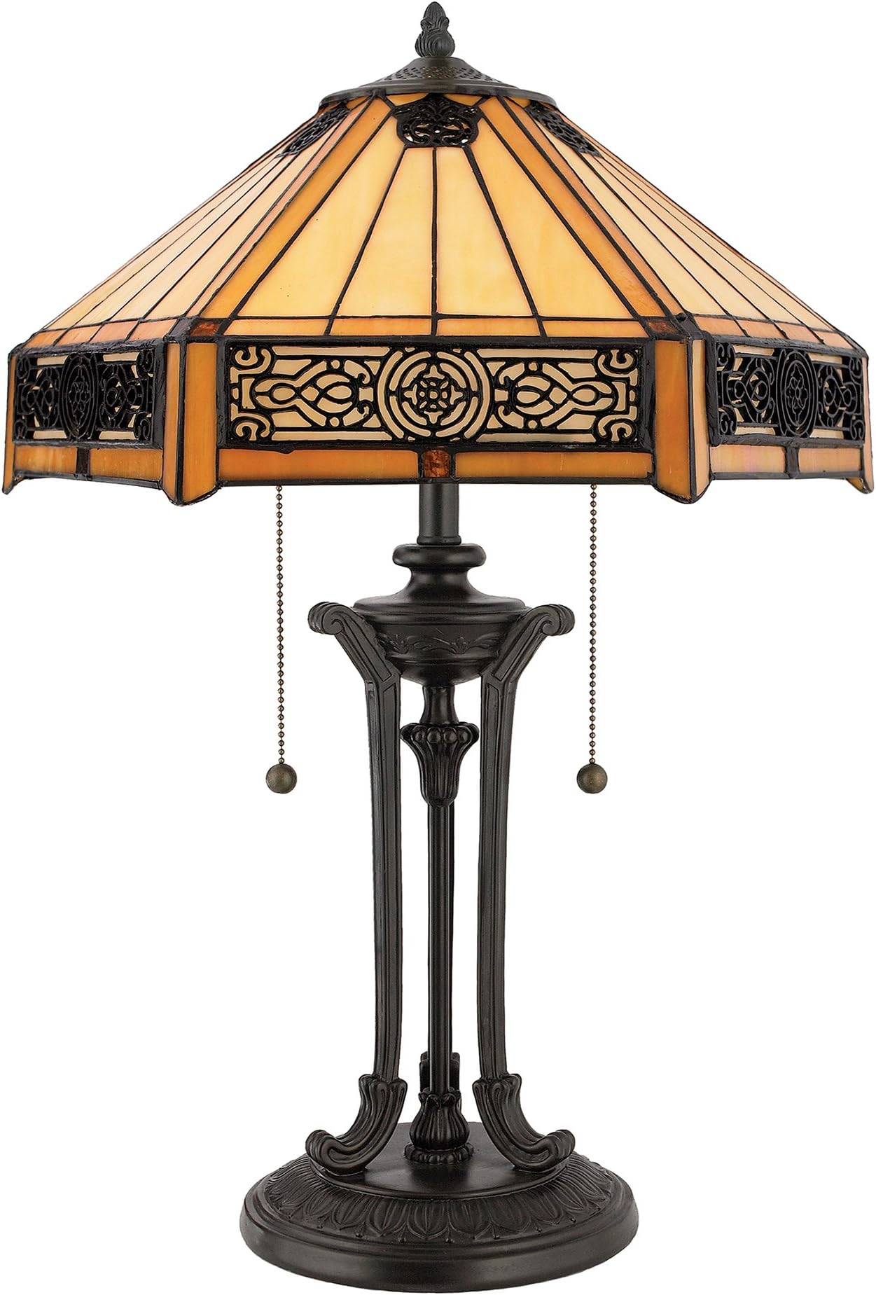 QZ/INDUS/TL Indus Vintage Bronze 2 Light Table Lamp