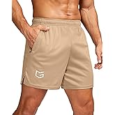 G Gradual Men's 5"/ 7"/ 9" Workout Running Shorts Quick Dry Lightweight Gym Shorts with Zip Pockets