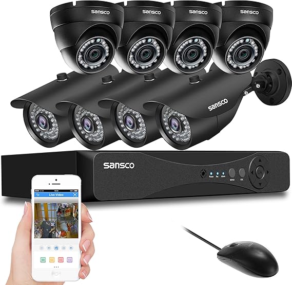 Smart CCTV Security System, SANSCO 8CH 1080P CCTV DVR Amazon.co.uk