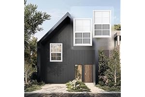 MHirmosy 2 Pcs 18" x 27" White Shed Windows with Tempered Glass & Fiberglass Screen - Flush Mount Sliding Windows for Chicken Coop, Playhouse, Garage (Weatherproof & Easy Install)