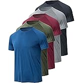 BALENNZ Workout Shirts for Men, Moisture Wicking Quick Dry Active Athletic Men's Gym Performance T Shirts