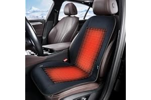 FLORICH Car Seat Cushion Winter Seat Cover for Cars Comfortable Full Back and Seat Cushion for Driver or Passenger Front Seat Cushion Protector Universal Fit for Car SUV Truck Van, Black, 1PCS