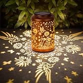 GOLFOEE Solar Lanterns Outdoor Waterproof Hummingbird, Solar Garden Lights | Solar Lights Outdoor, Outdoor Lights, Garden Decor, Patio Decor, Backyard Decor, Birthday Gifts for Women Mom Grandma