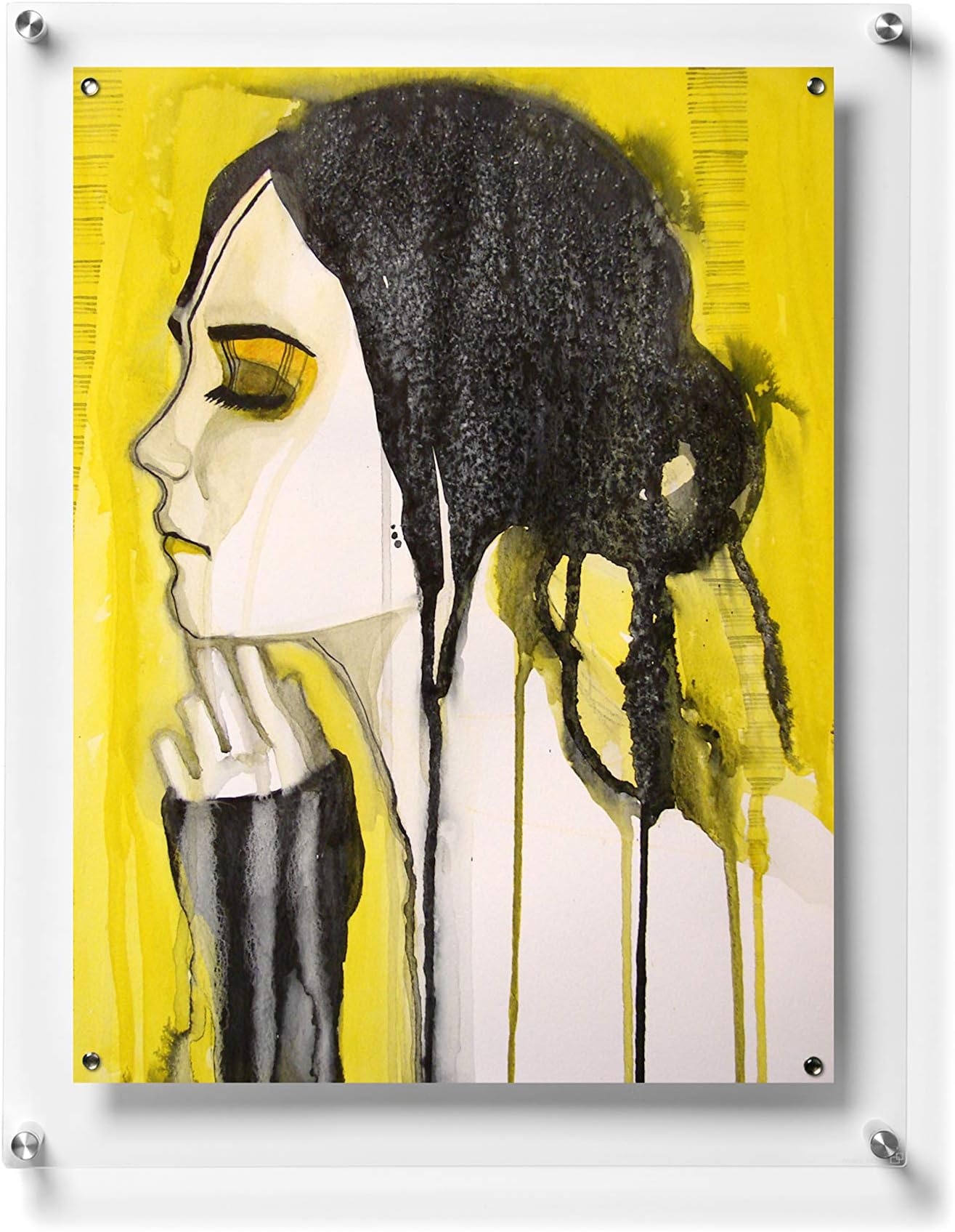Wexel Art 21x27-Inch Popster Plus Magnetic Single Panel Framing Grade Acrylic Floating Frame with Silver Hardware for 18x24-Inch Art & Photos