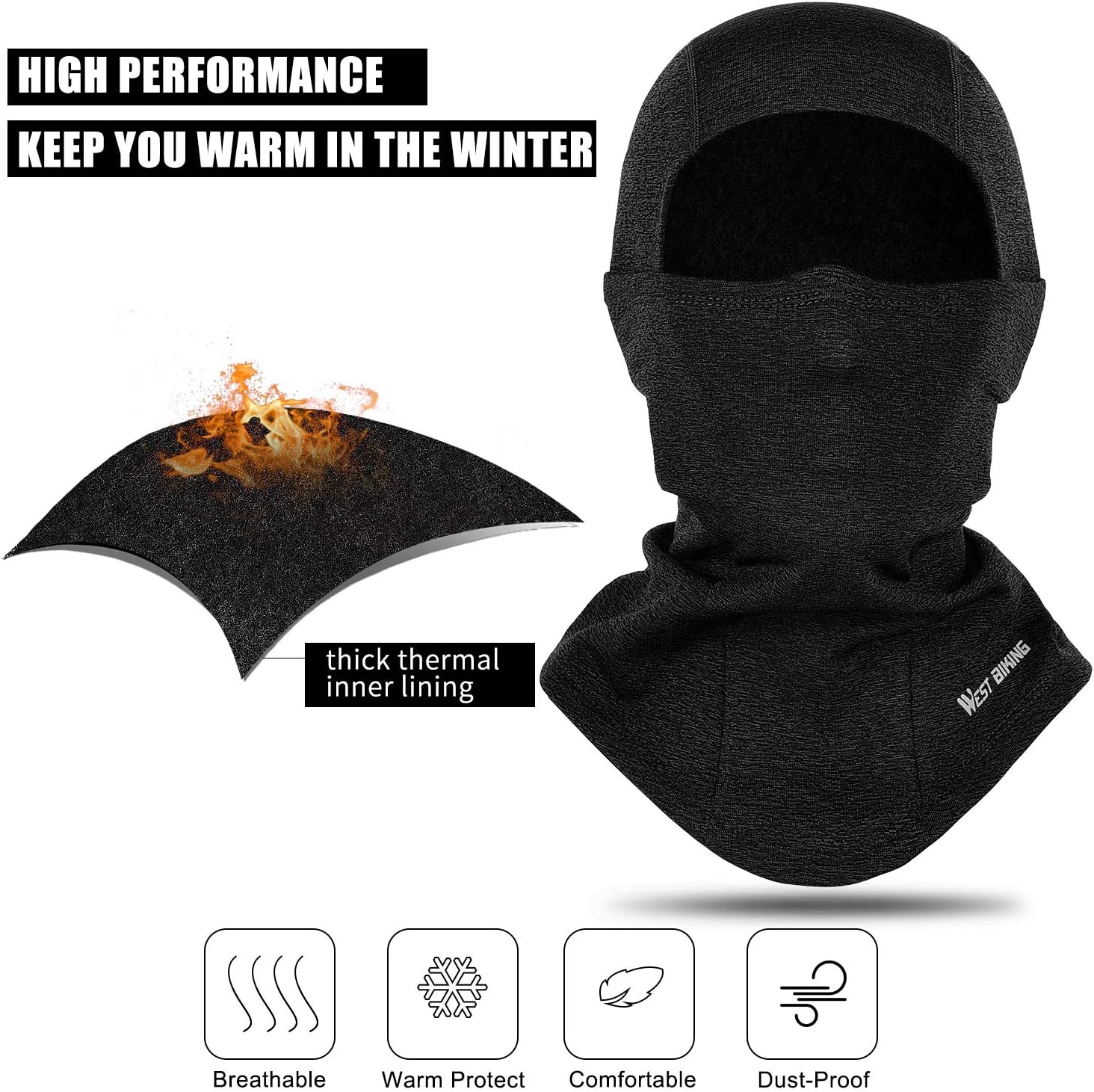 WESTGIRL Balaclava Winter Ski Mask - Image 4