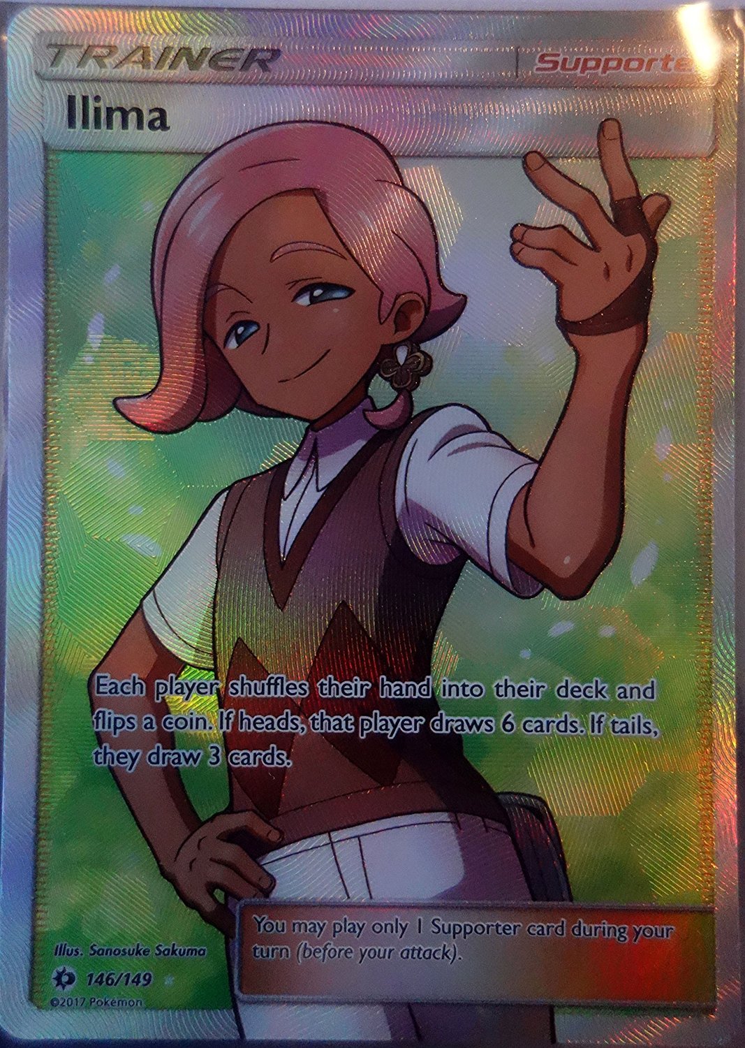 ilima pokemon card full art Amazon.com: Pokemon - Ilima - 146/149 - Full Art Ultra Rare main image 0