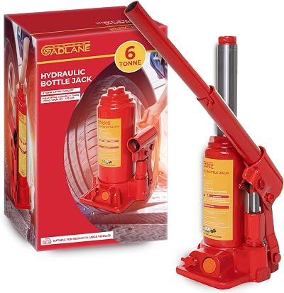 GADLANE 6 Tonne Hydraulic Bottle Jack - Heavy Duty Alloy Steel Car Van Motorhome