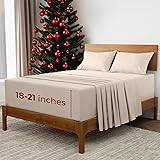 Mellanni Extra Deep California King Sheets - 4 PC