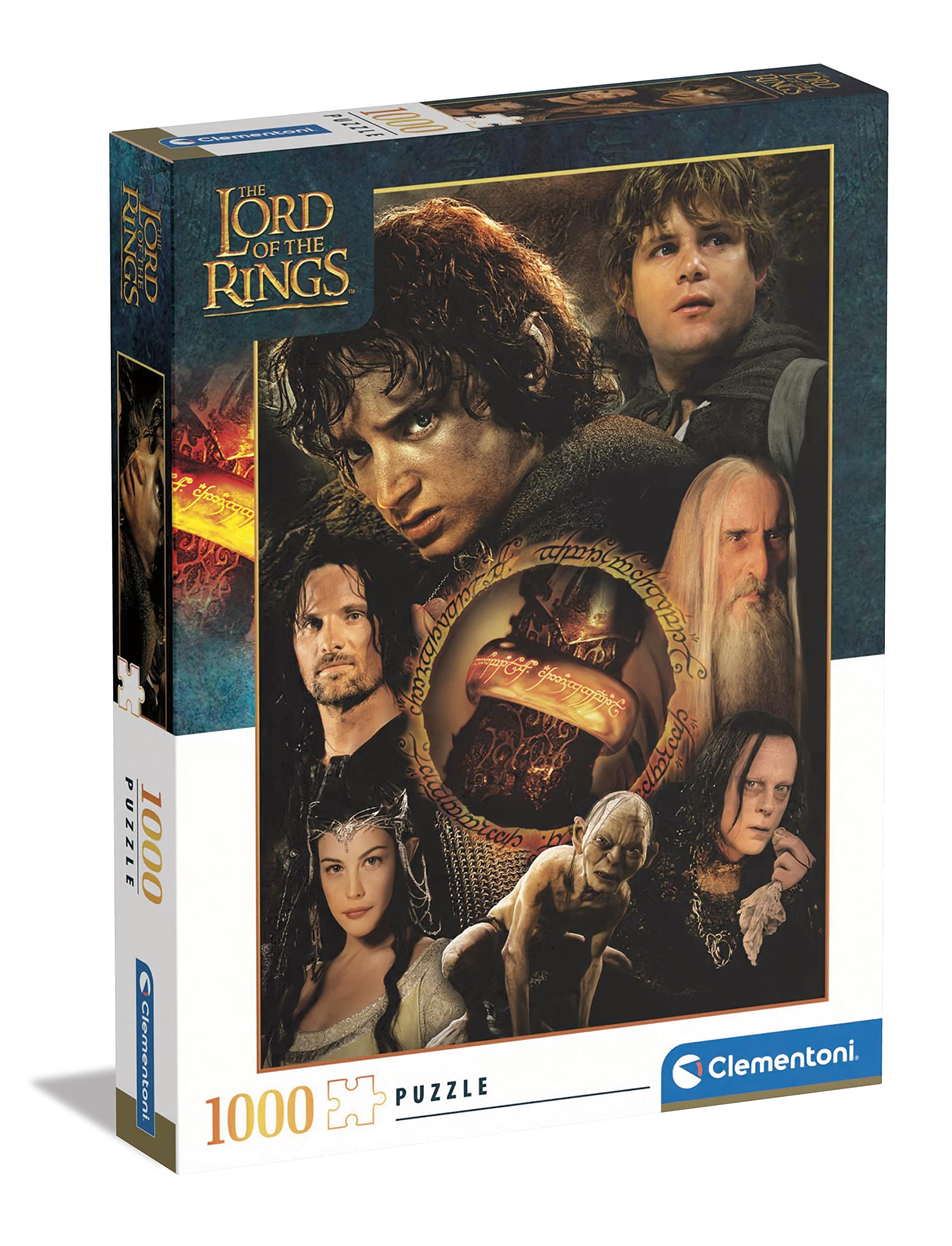 Clementoni - 39737 - Puzzle The Lord Of The Rings - Jigsaw Puzzle 1000 Pieces, Jigsaw Puzzle For Adults - Made In Italy