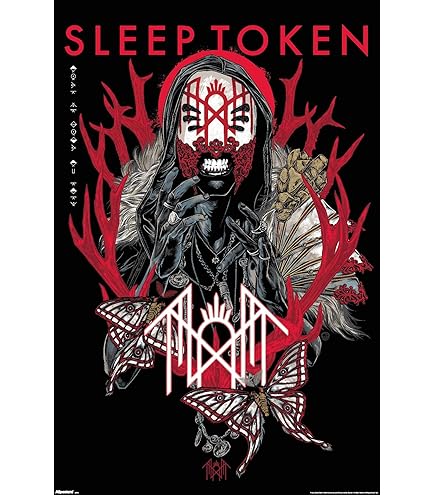 Sleep Token Hypnosis Logo Textile Poster 70Cm X 106Cm Black