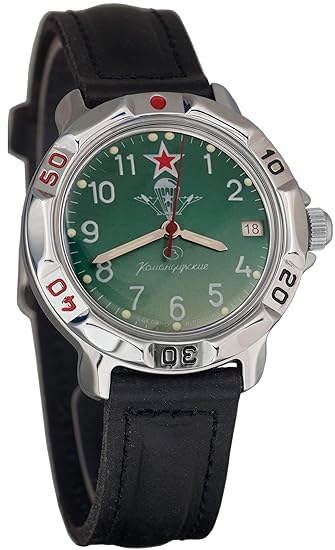 Vostok Komandirskie 2414 811307 Russische Militär VDV Mechanische Armbanduhr