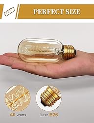 DORESshop Vintage Edison Light Bulbs, 40