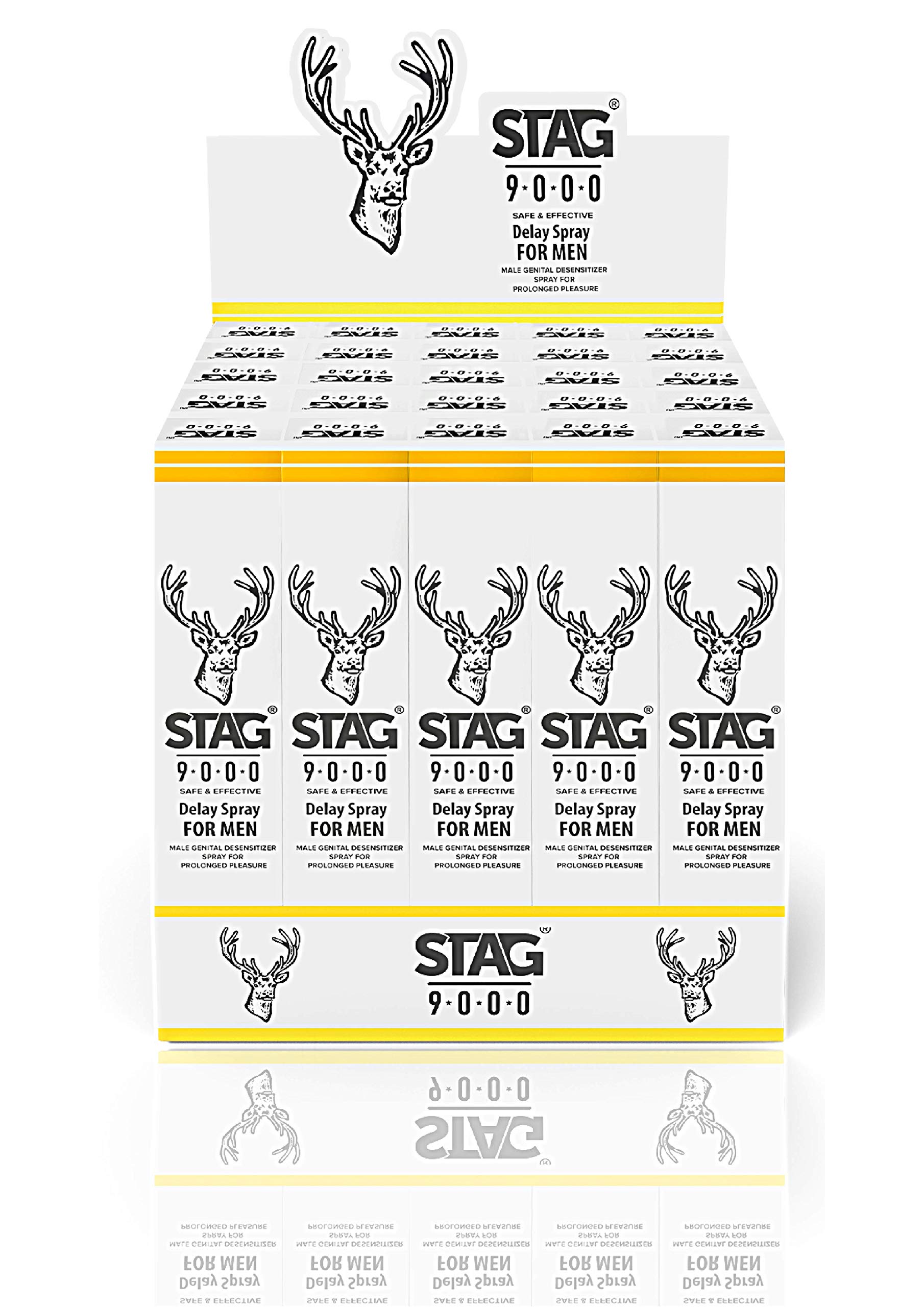 Stag 9000 Delay Spray formen 0.67 fl oz. 20 ml - Made in Germany by Drgenics Newyork (Twenty Five Bottles Stag Delay Spray)